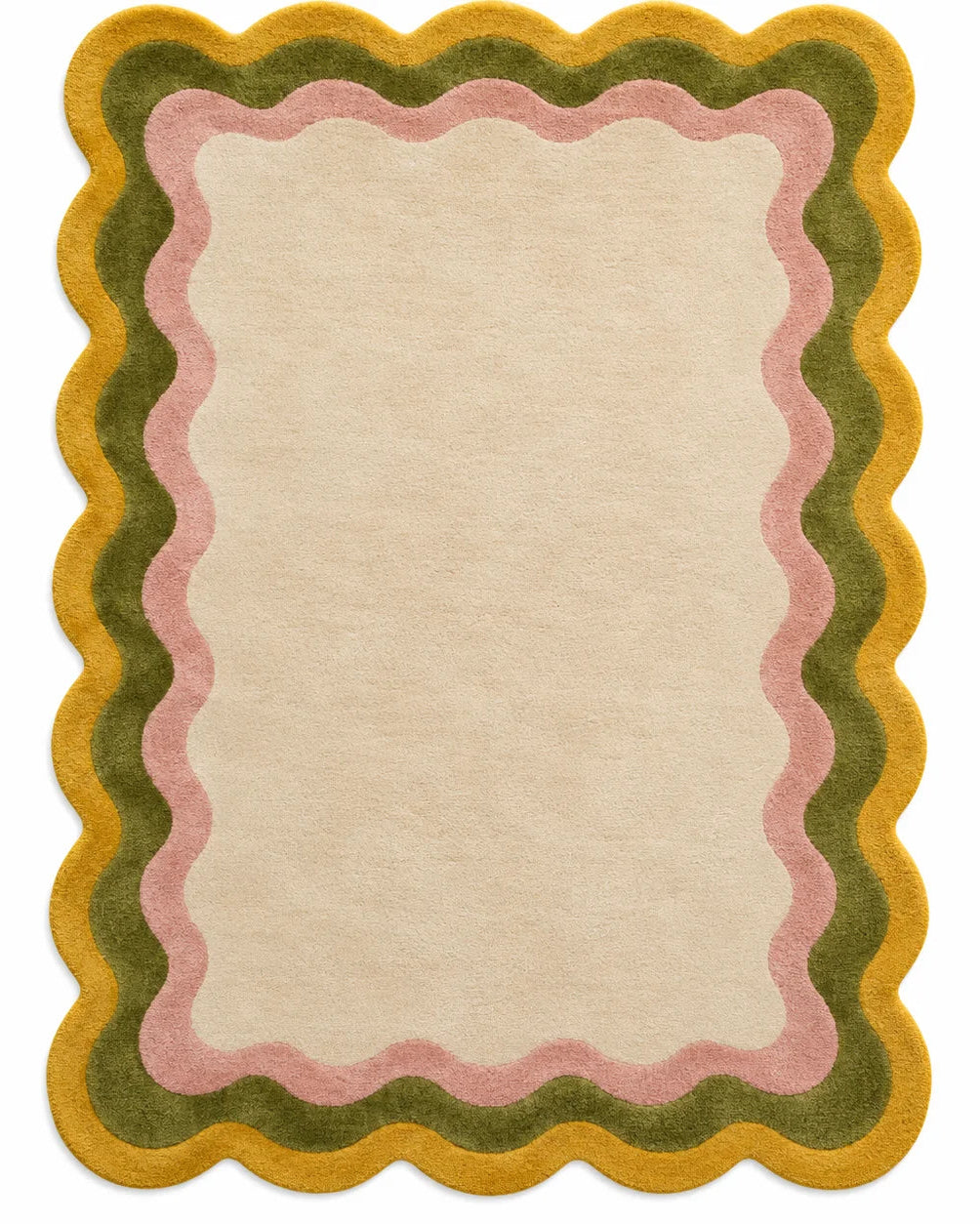 Terra Scallop Wool Area Rug 