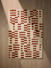 Terracotta Modern Geometric Hand Tufted Rug