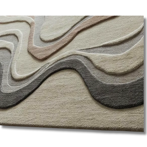 Large cream rug