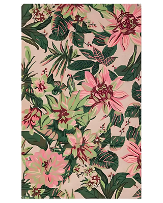 Pink and Green Hand Tufted Rug