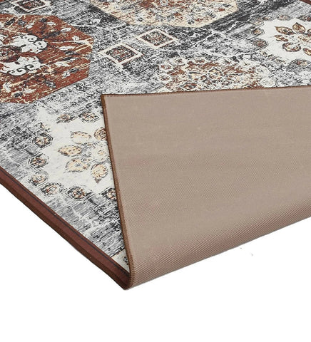 Durable vintage-style patterned rug for classic interiors.