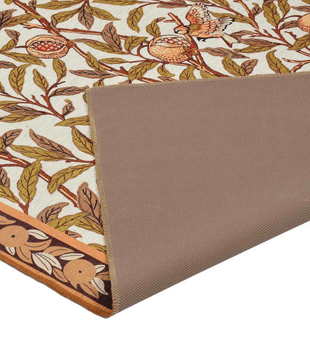 Durable nature-inspired patterned rug for cozy living spaces.