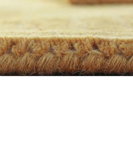 Premium wool rug in golden mustard for living room decor