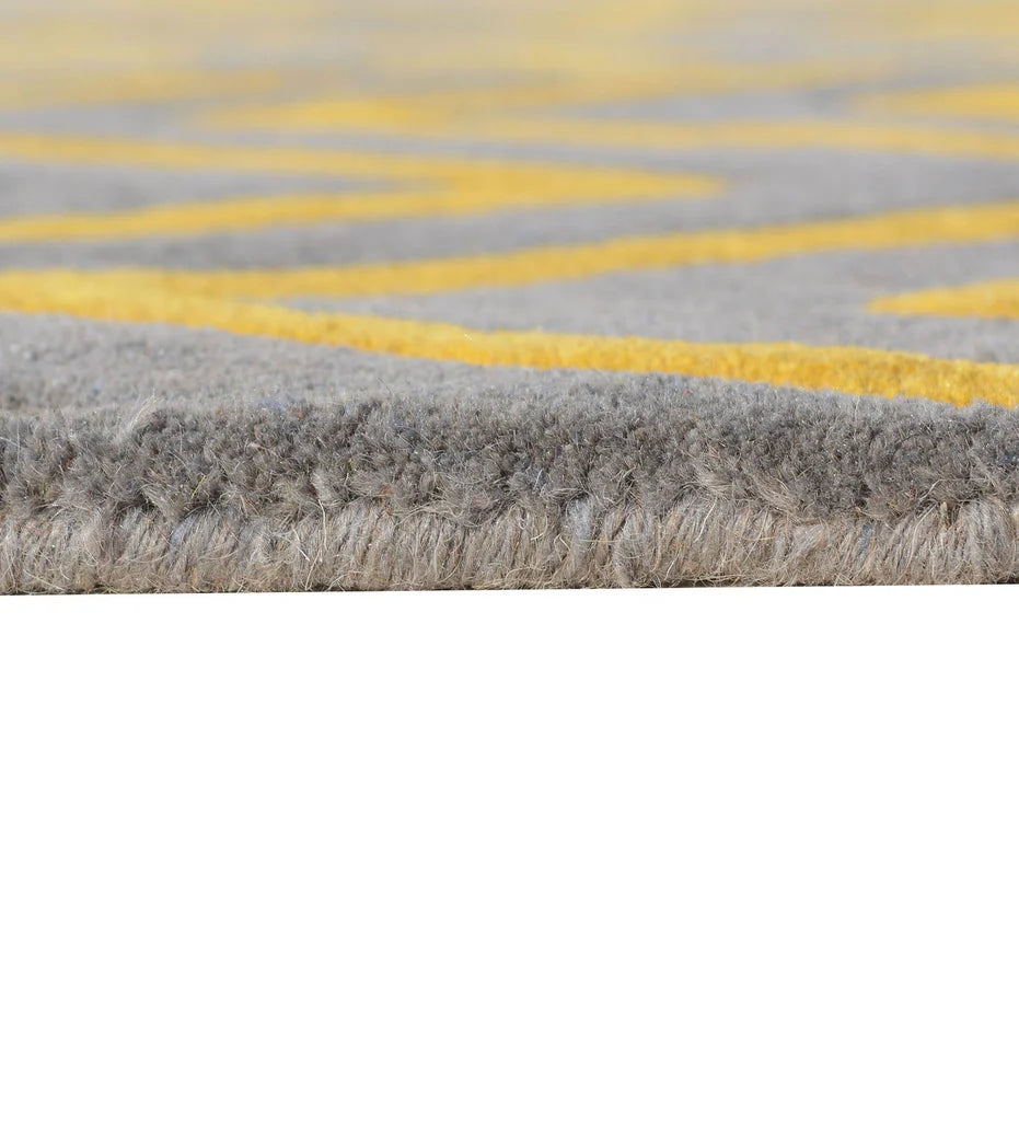 Handcrafted chevron pattern rug for contemporary interiors.