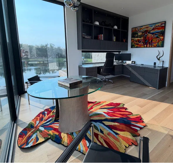multicolor wool rug