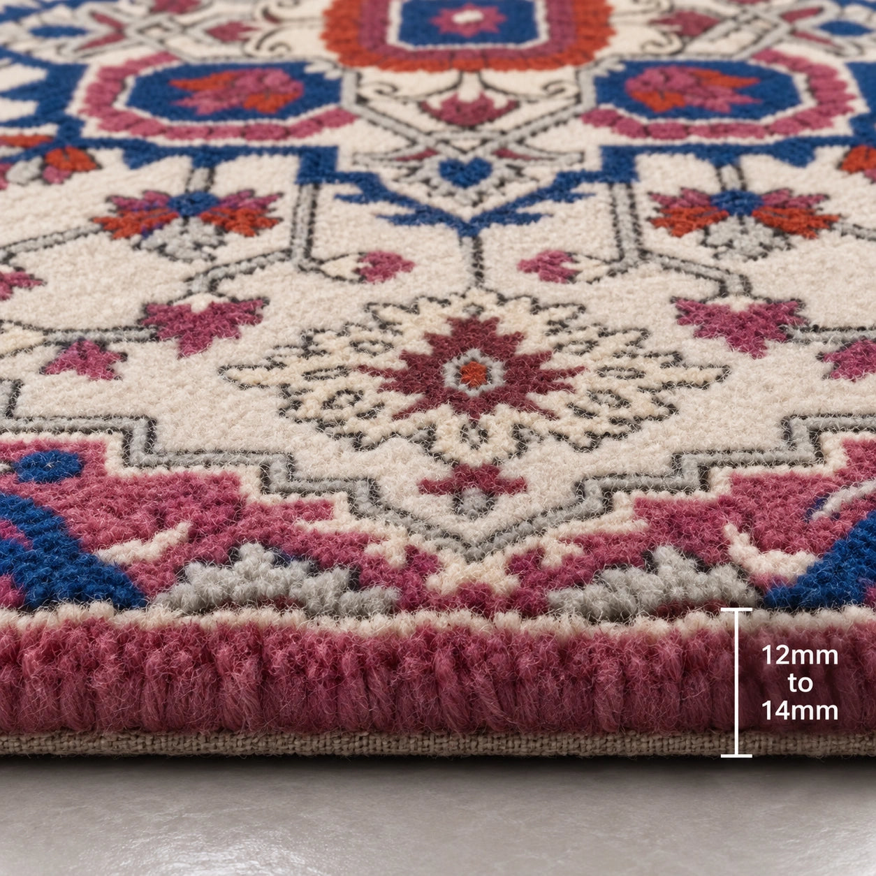 Persian inspired wool rug