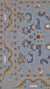 Beige and Light Blue Traditional Vintage Hand Tufted Rug