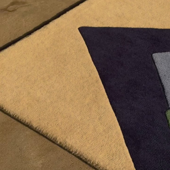 Modern Abstract Geometric Hand Tufted Rug